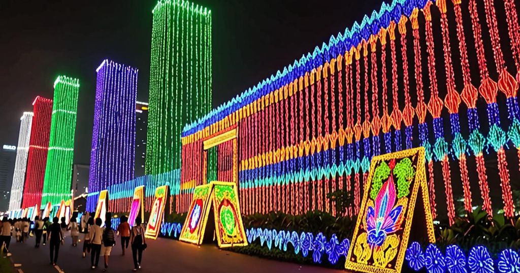 “Enchanting Display of Lights Dazzles Jakarta Residents”
